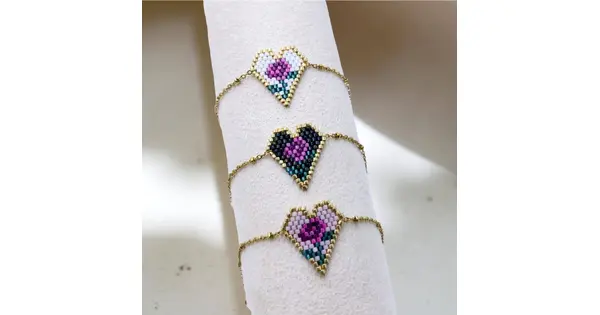 Rose Heart Bracelet