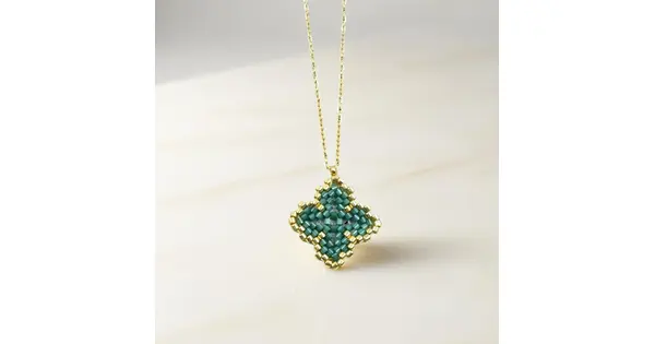 Flower Cross Necklace