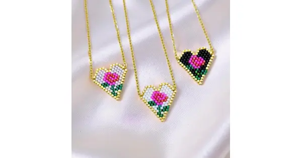 Rose Heart Necklace