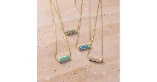Silk Satin Barrel Necklace