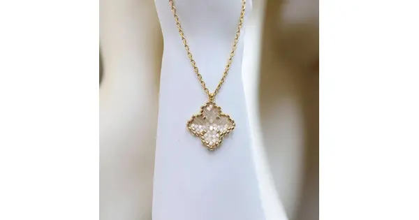 Flower Cross Necklace