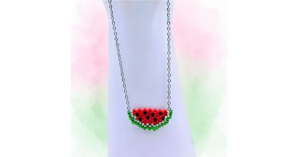 Watermelon Slice Necklace