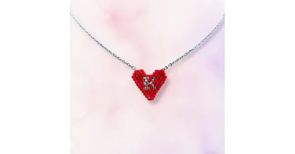 Heart with a Monogram Necklace
