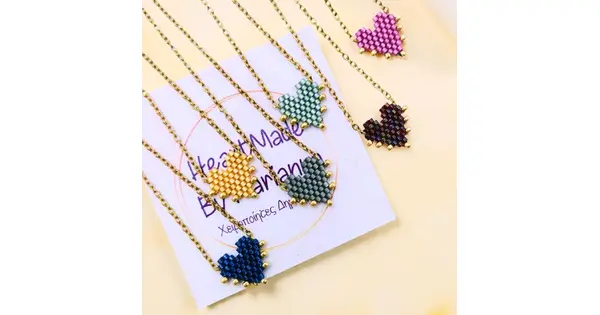 Dripping Heart Necklace