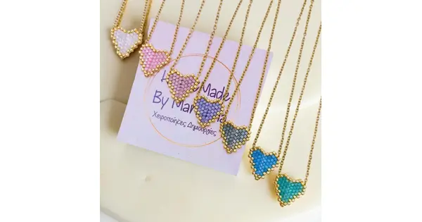 Satin Heart Necklace