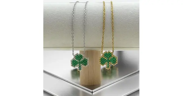Green Clover Necklace