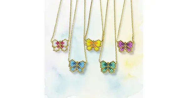 Spring Butterfly Necklace