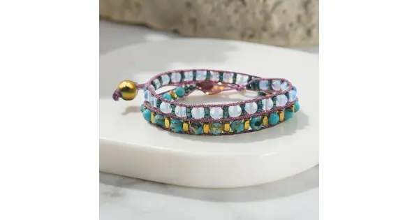 Aegean Breeze Wrap Bracelet