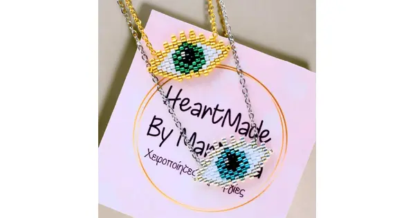 Large Eye Lashes Necklace
