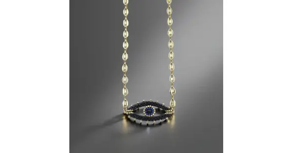 Angels Eye Gold Necklace