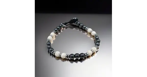 Hematite & Hawlite Bracelet