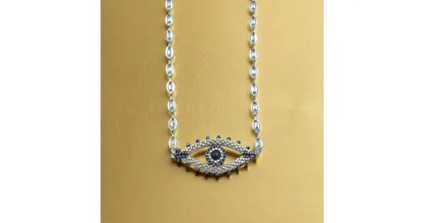 Angels Eye Silver Necklace
