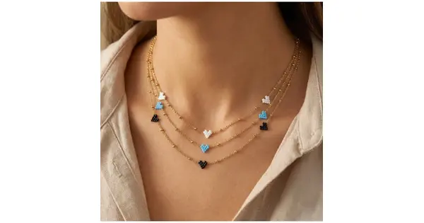 Three Tiny Hearts Necklace