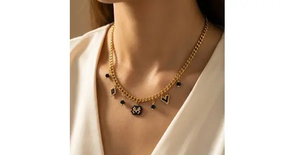 Monogram & Charms Necklace