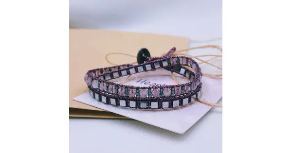 Purple Glow Wrap Bracelet