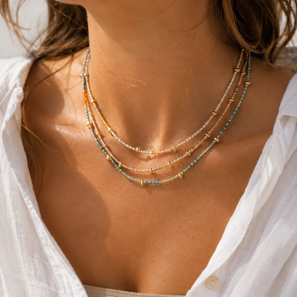 Solara Beaded Necklace - 2