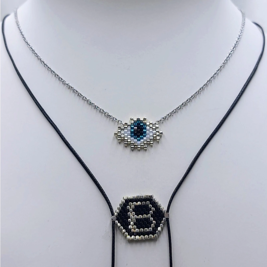 Eye Lashes Necklace - 4