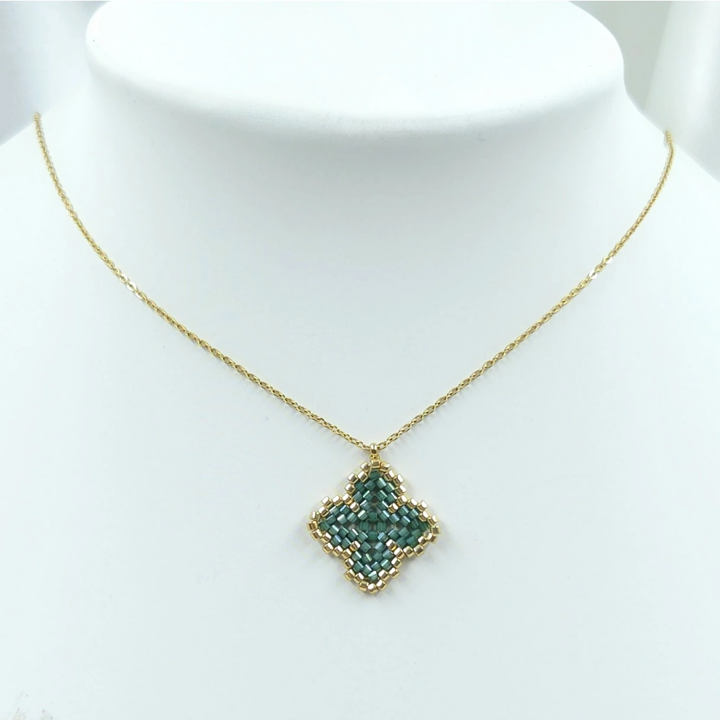 Flower Cross Necklace - 2