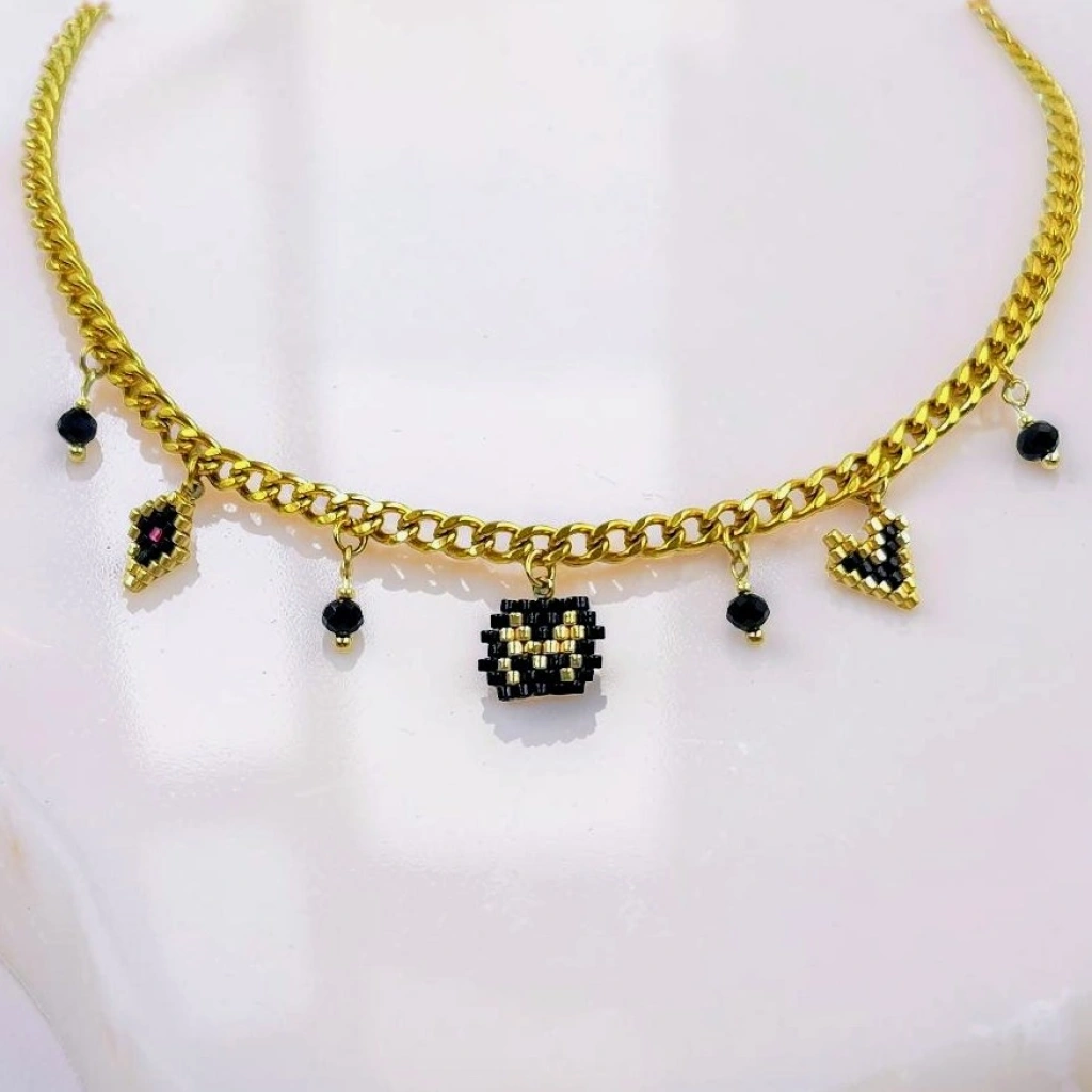 Monogram & Charms Necklace - 4