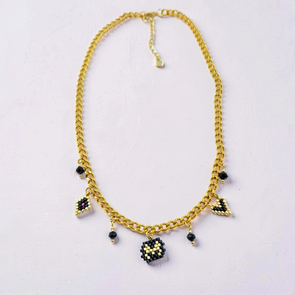 Monogram & Charms Necklace - 3