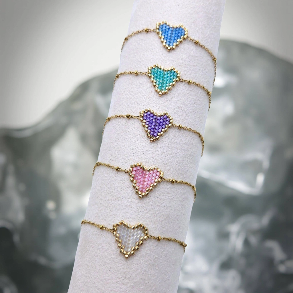 Satin Heart Bracelet - 1