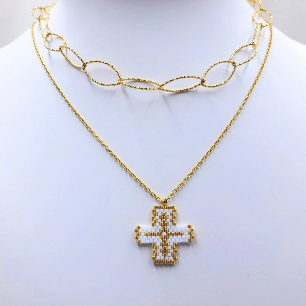 Greek Cross Necklace - 4