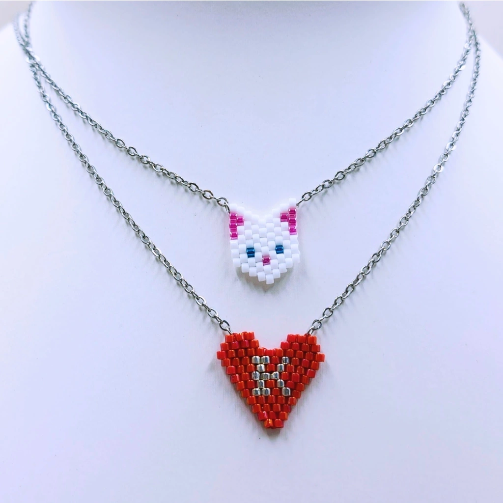 Heart with a Monogram Necklace - 3