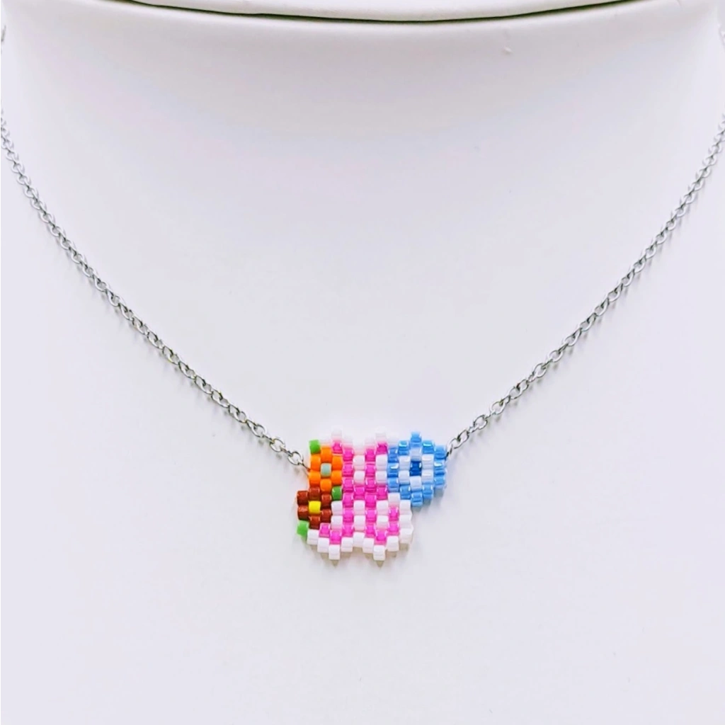Monogram with Eye Necklace - 3