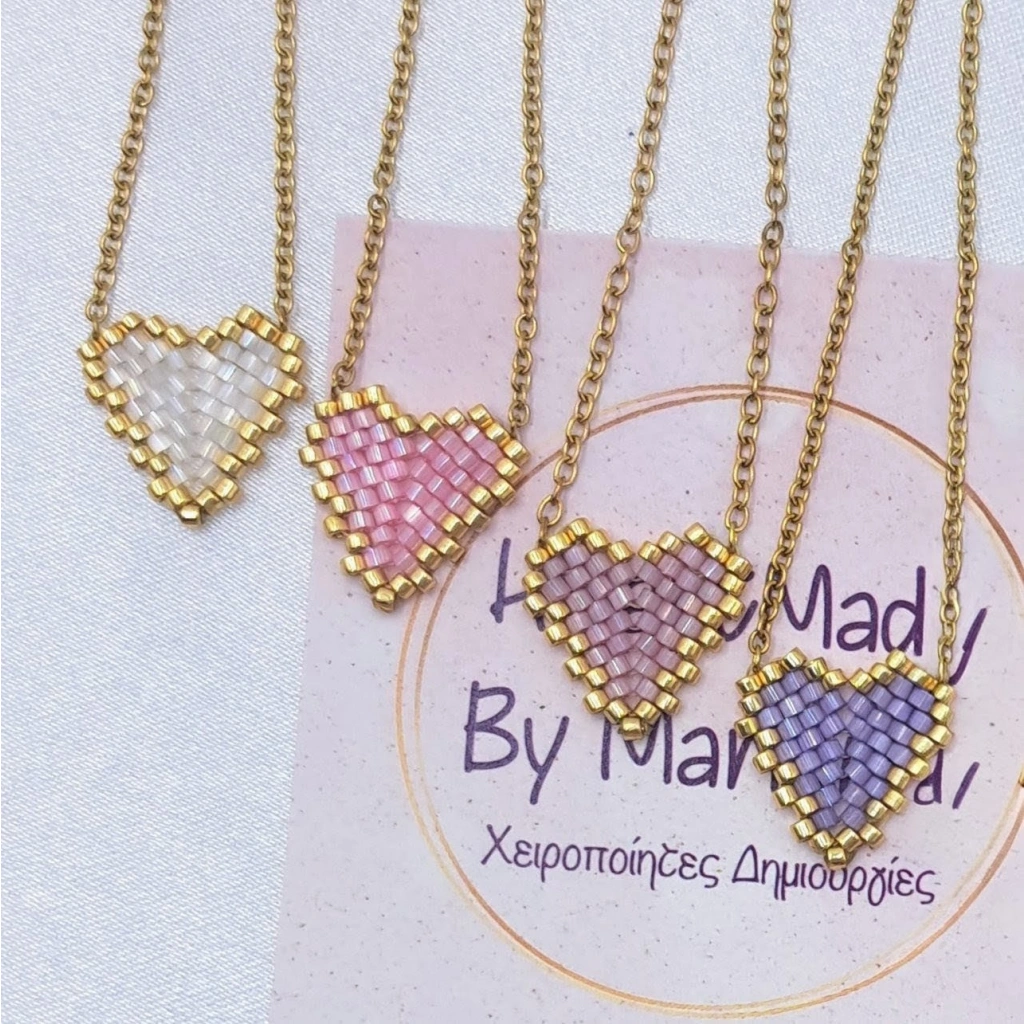 Satin Heart Necklace - 4