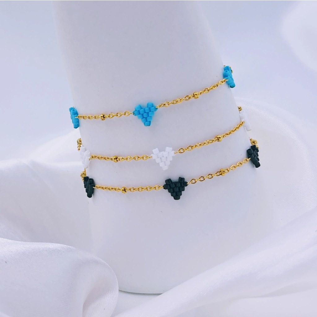 Three Tiny Hearts Bracelet - 3