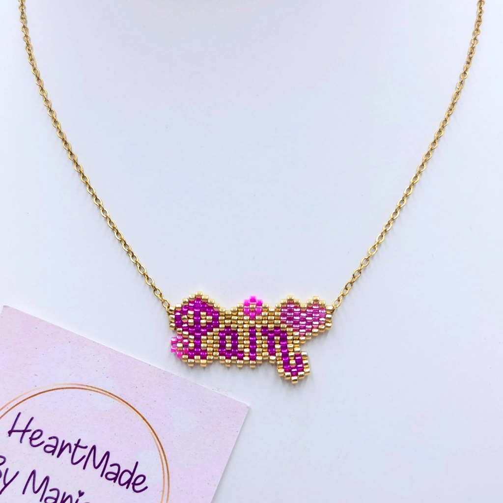 Name with Hearts Necklace - 2