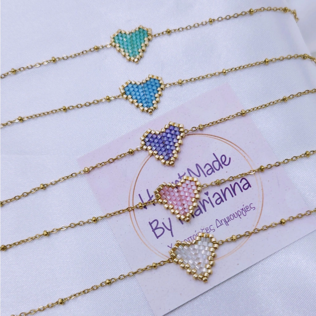 Satin Heart Bracelet - 2