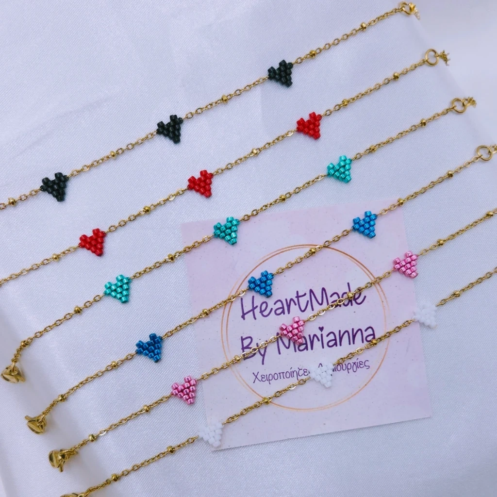 Three Tiny Hearts Bracelet - 2