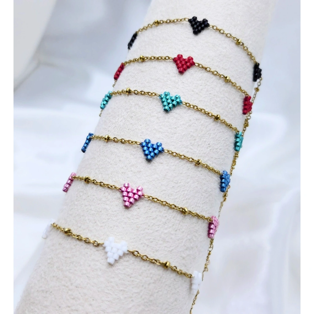 Three Tiny Hearts Bracelet - 4