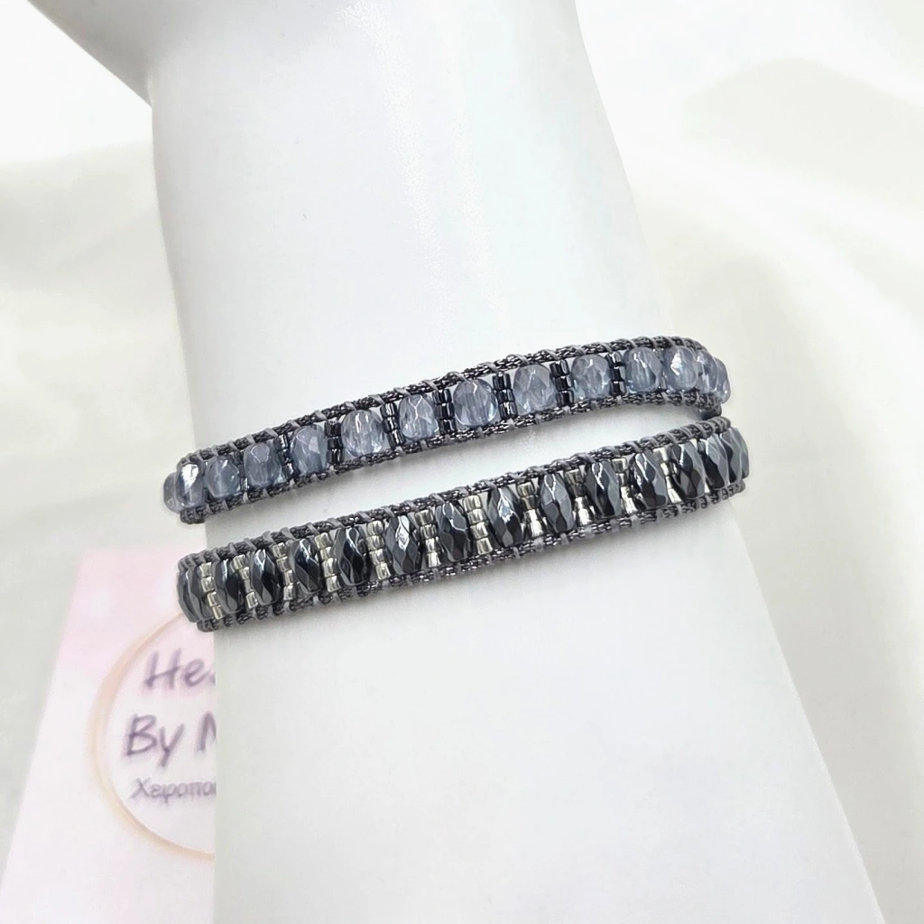 Gunmetal Glow Wrap Bracelet - 3