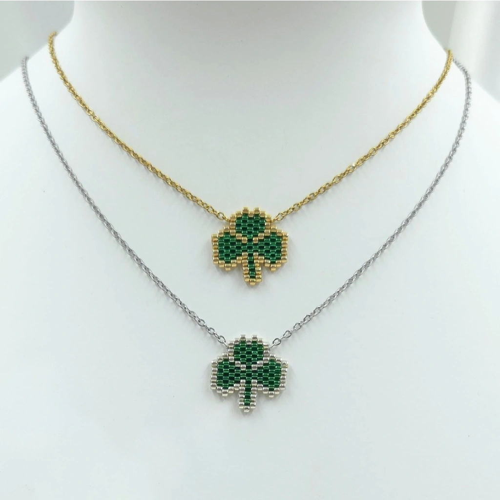 Green Clover Necklace - 3