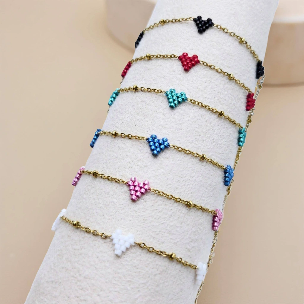 Three Tiny Hearts Bracelet - 1
