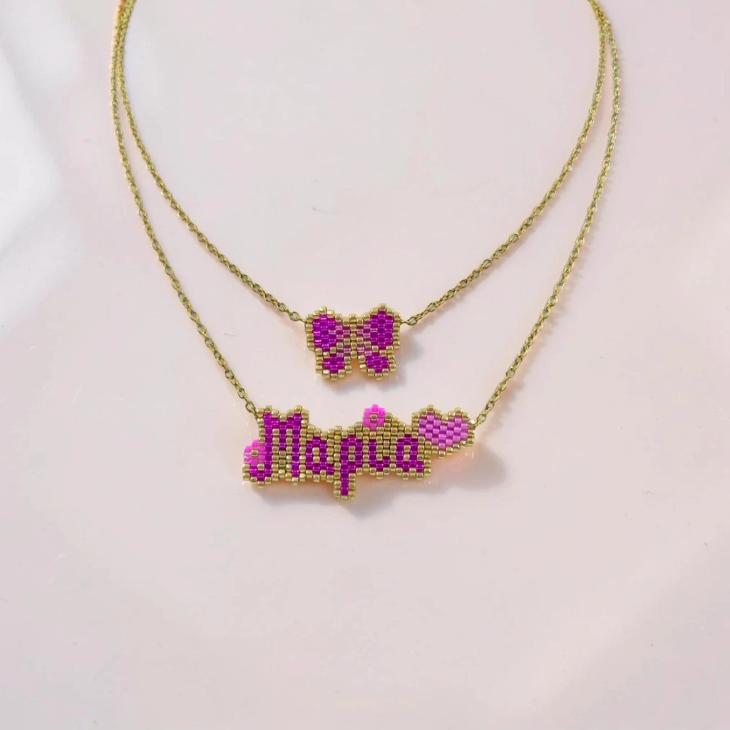 Name with Hearts Necklace - 1