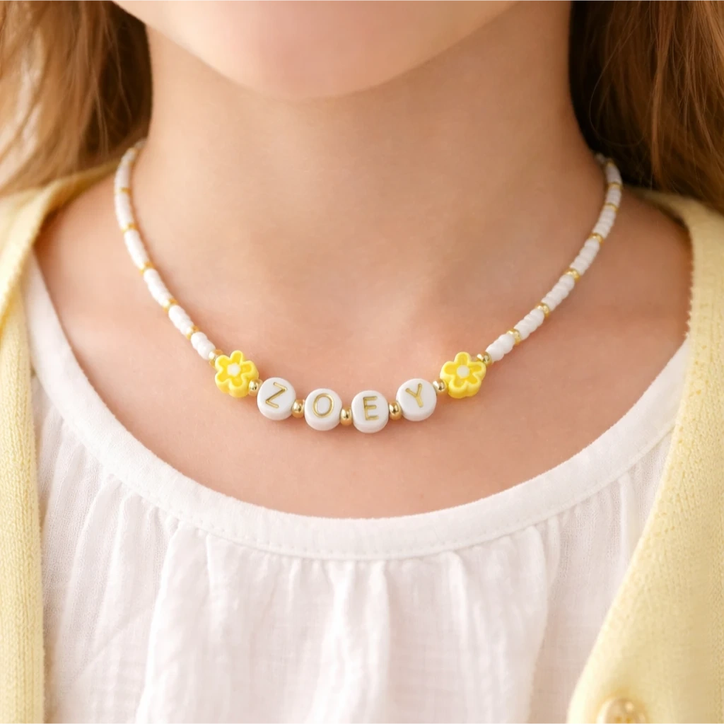 Flower Name Necklace - 3