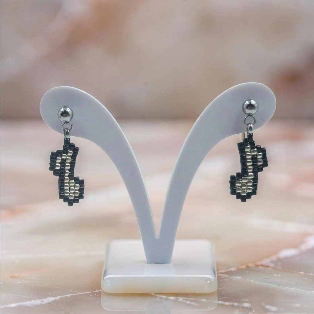 Λαμπάδα Musical Notes Earrings - 4