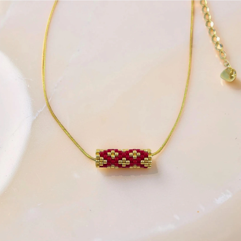 Geometric Barel Necklace - 5