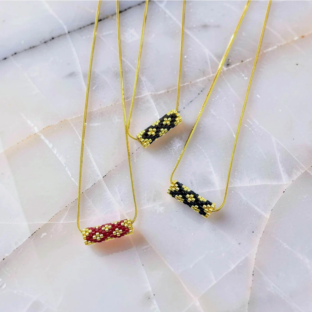 Geometric Barel Necklace - 1