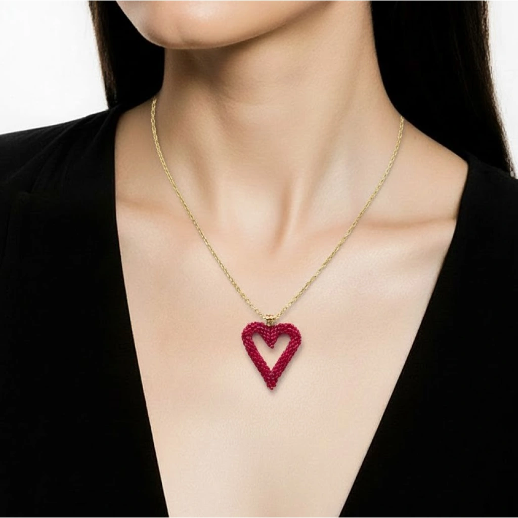 Lux 3D Heart Necklace - 4
