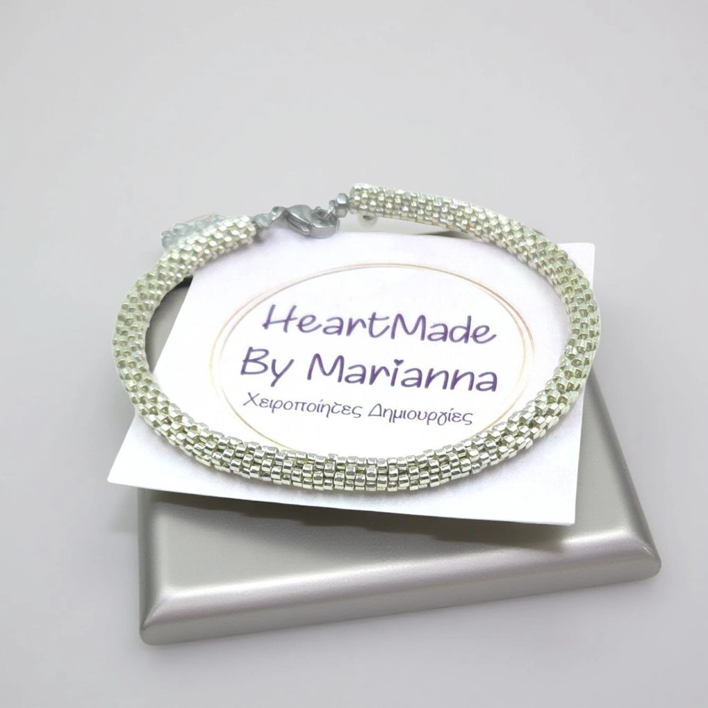 Silver Bangle Bracelet - 1