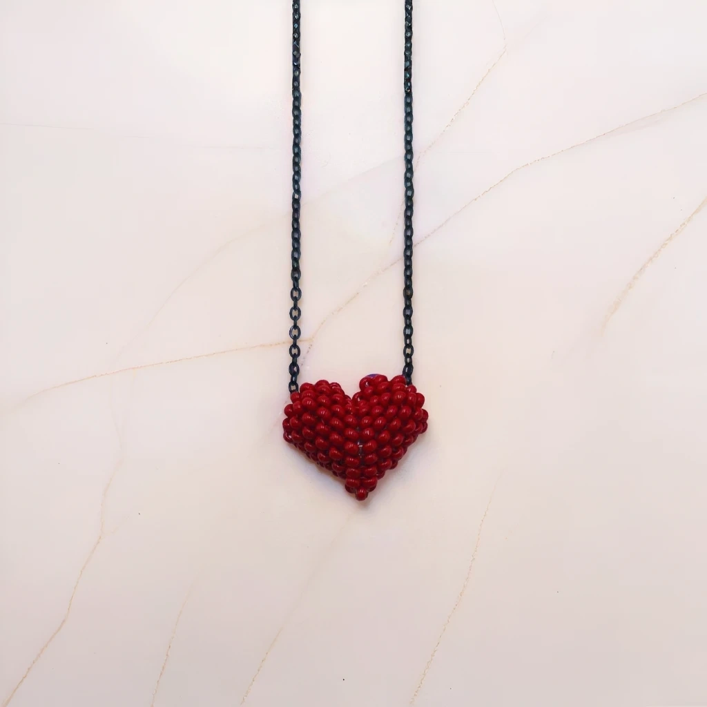 Bubble Heart Necklace - 4