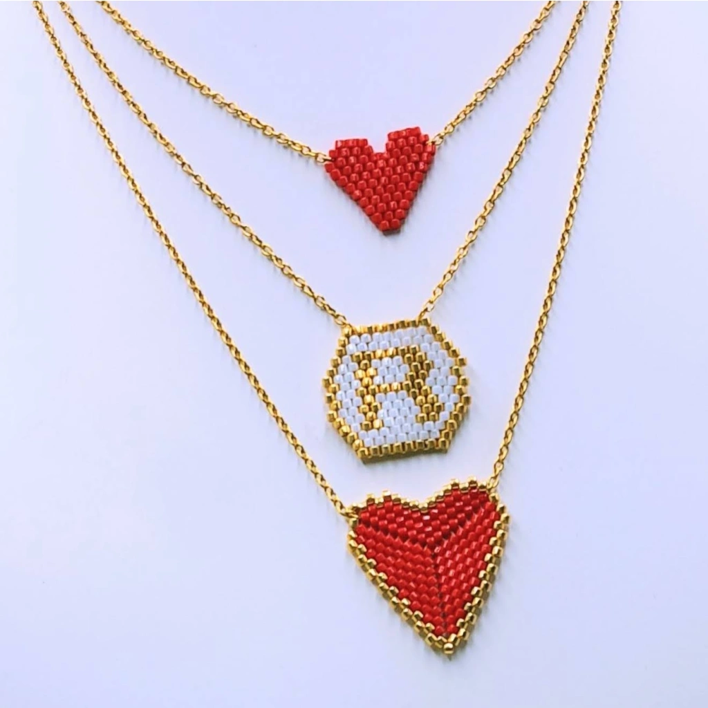 Triangle Heart Necklace - 4