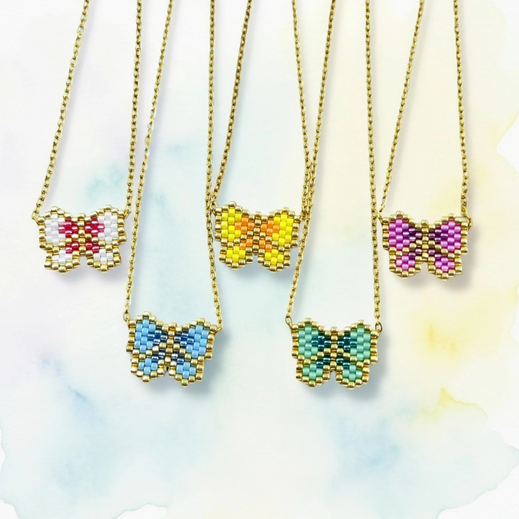 Spring Butterfly Necklace - 1