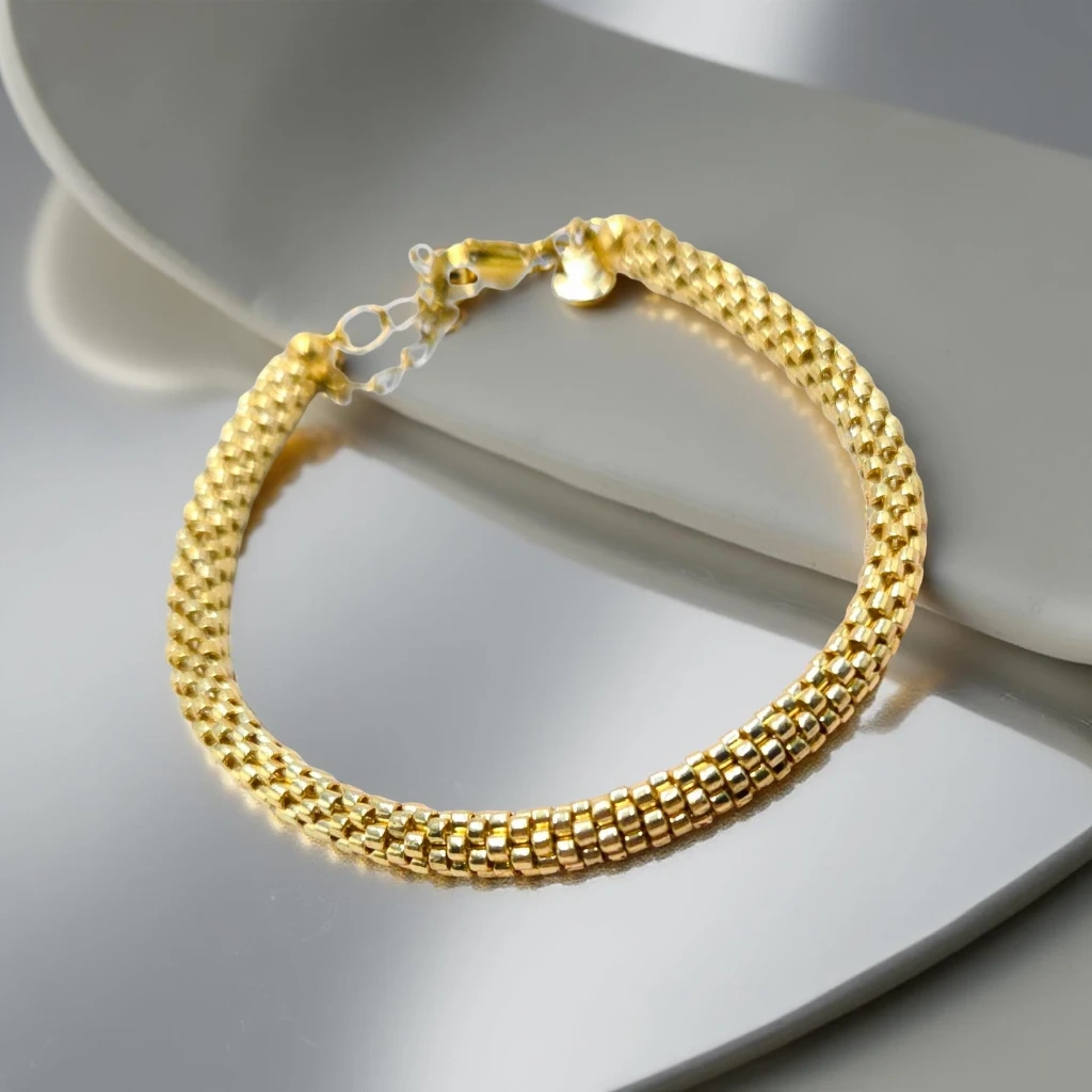 Gold Bangle Bracelet - 1