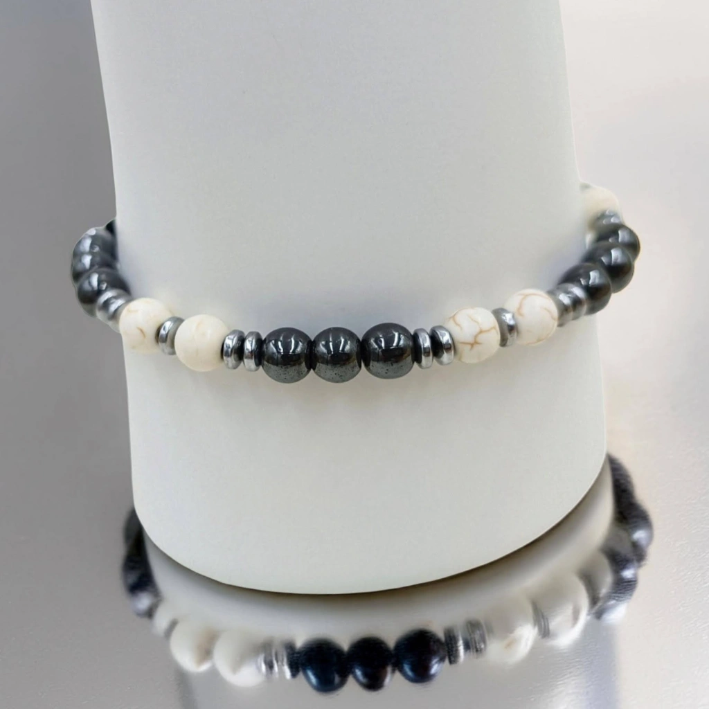Hematite & Hawlite Bracelet - 2