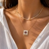 Sea Glass Eye Necklace - 6